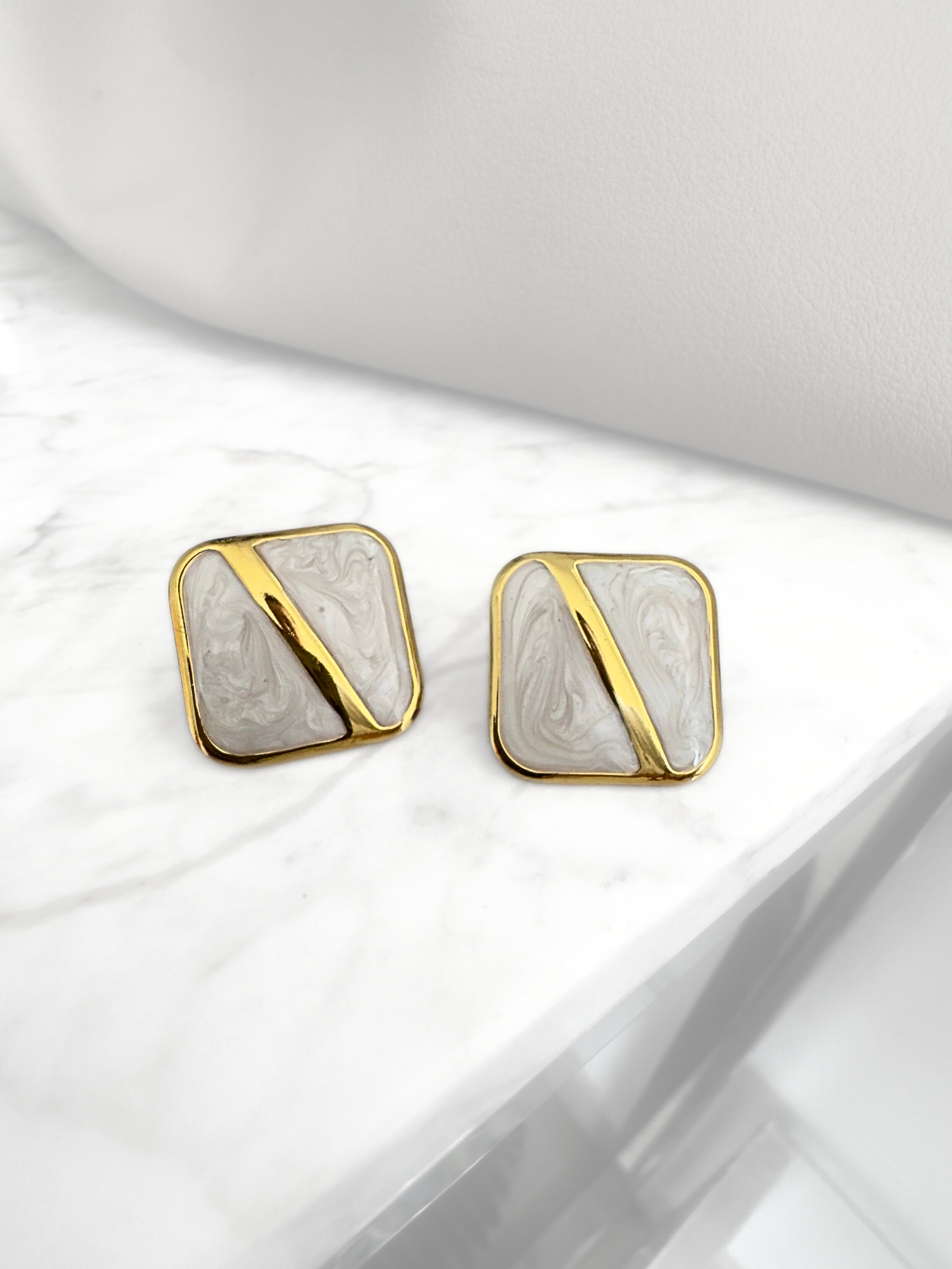 Aretes Black Line Gold