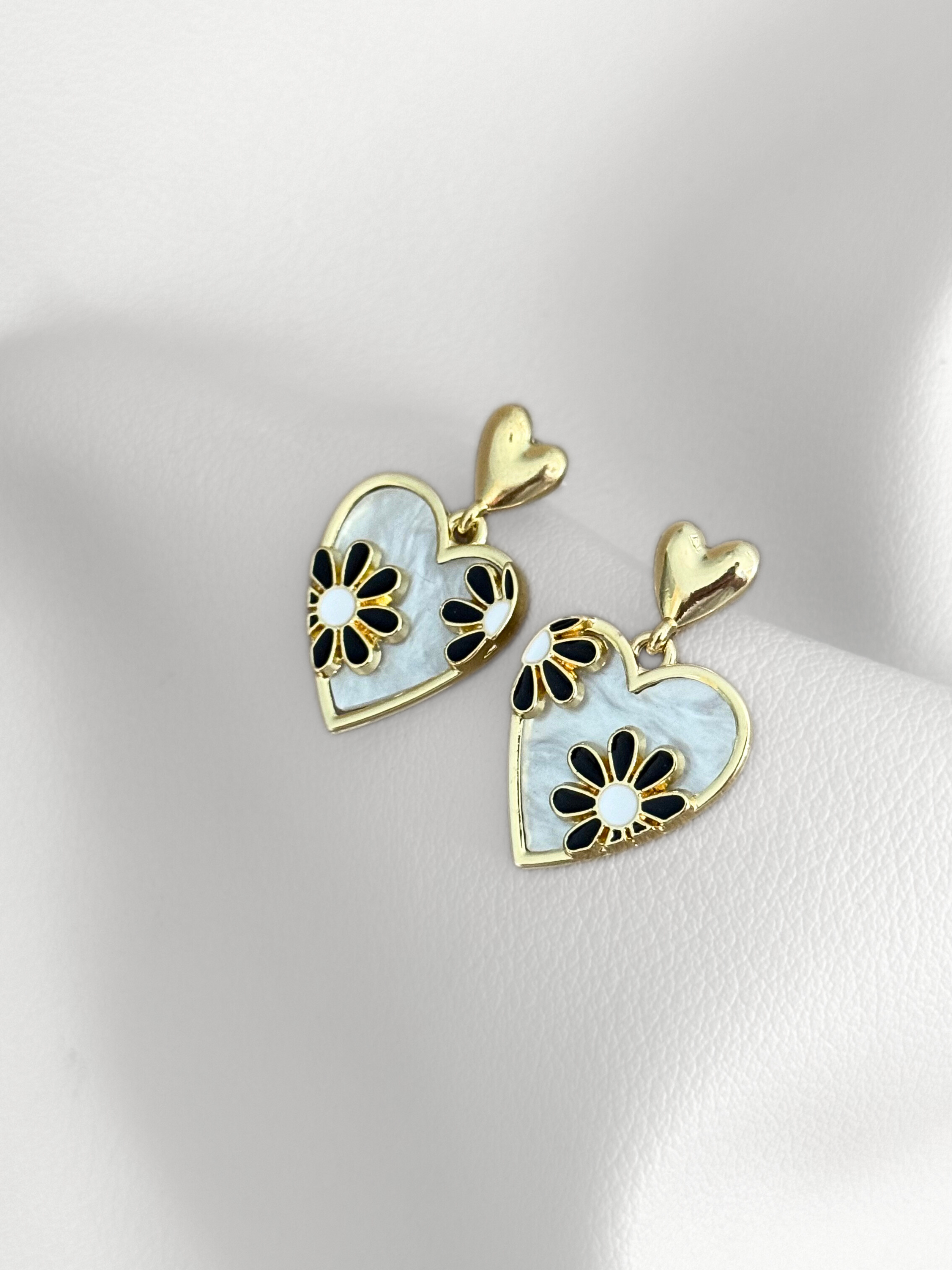 Aretes Heart Bloom Duo
