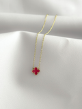 Collar Petal estilo Van Cleef acero 316L dorado