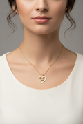 Collar Corazón Huellitas Baby