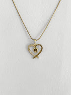 Collar Corazón Huellitas Baby