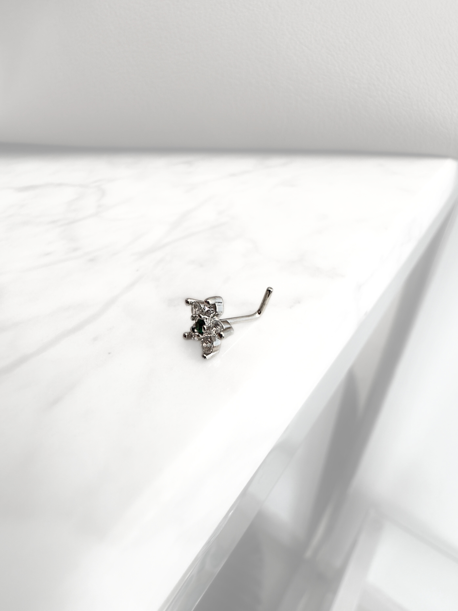 Piercing Nostril Evil Eye Silver