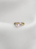 Anillo Pink Heart Gold