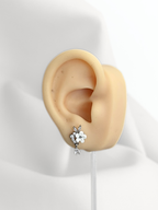 Piercing Flower Chain Silver