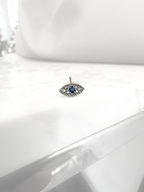 Piercing Nostril Evil Eye Silver