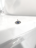 Piercing Nostril Evil Eye Silver