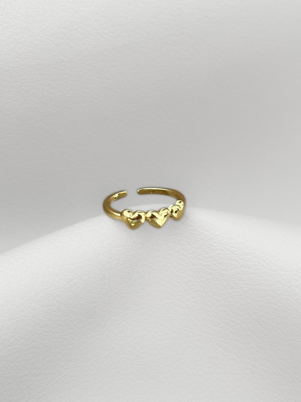 Anillo Triple Heart Gold