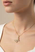Collar Golden Gem Butterfly