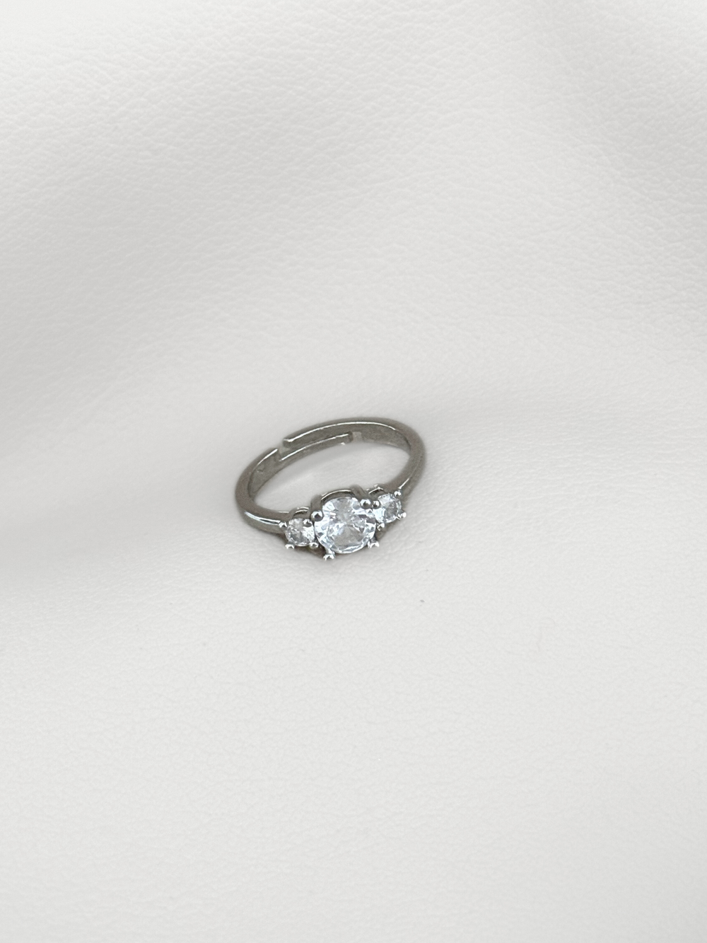 Anillo Silver Crystal Glow