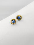 Aretes Golden Blue Eye