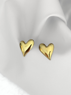 Aretes Heart Puff Gold