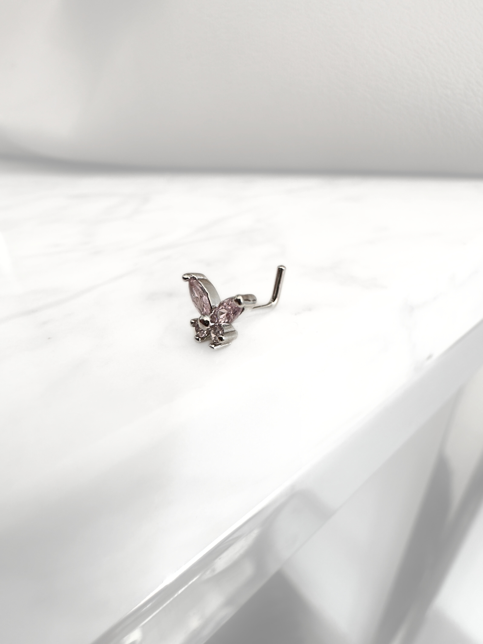 Piercing Butterfly Pink Nostril