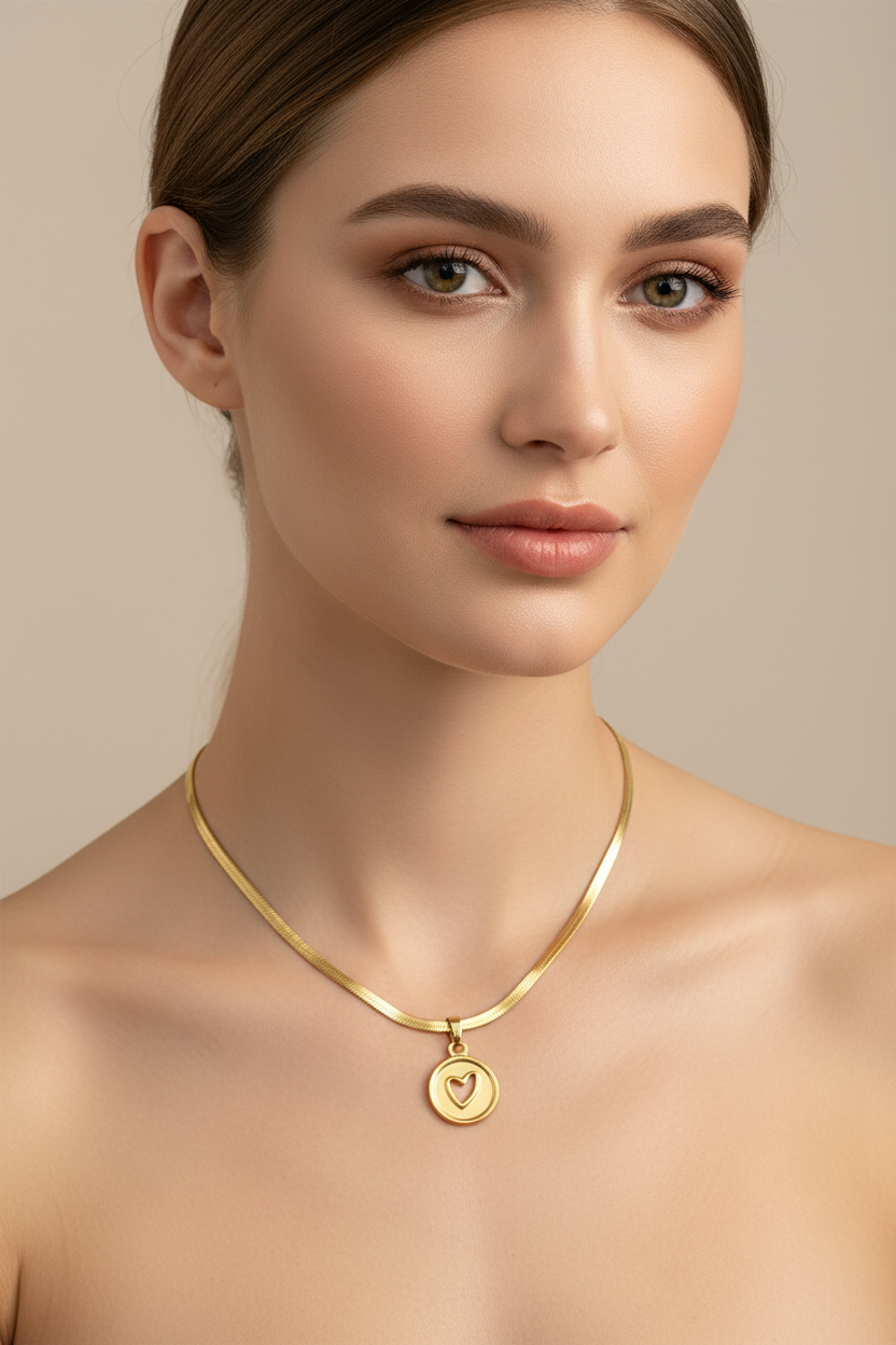 Collar Heart Circle