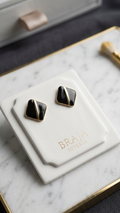Aretes Black Line Gold