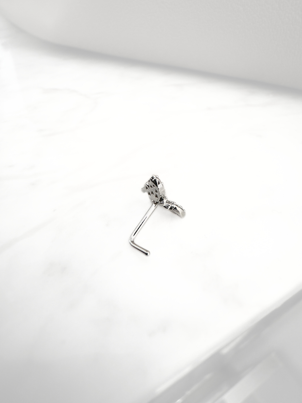 Piercing Butterfly Sparkle Silver