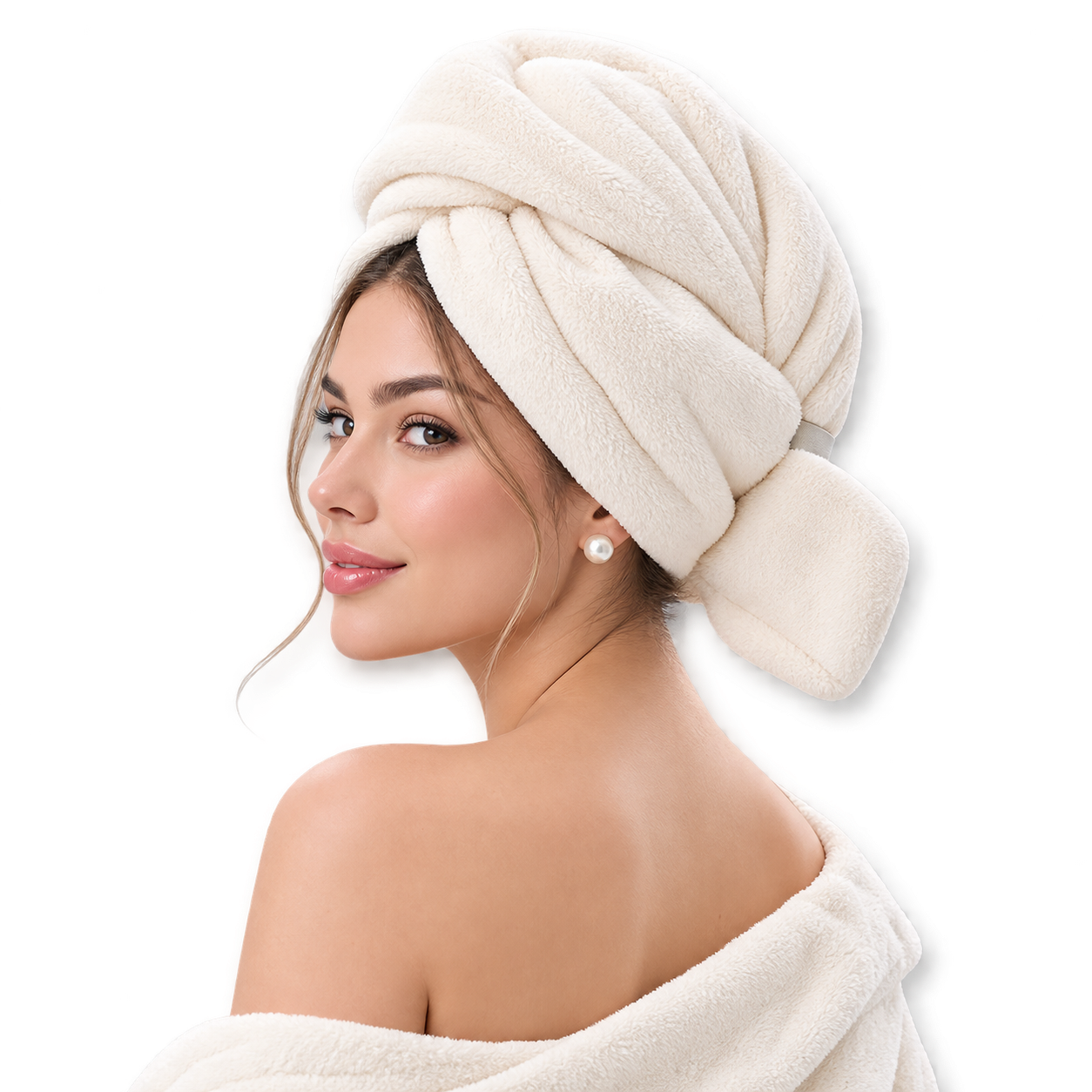 Gorro Toalla de Secado para Cabello Largo