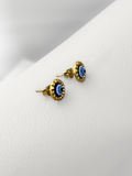 Aretes Golden Blue Eye