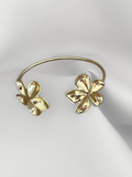 Brazalete Golden Twin Flowers
