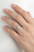 Anillo Silver Promise Heart
