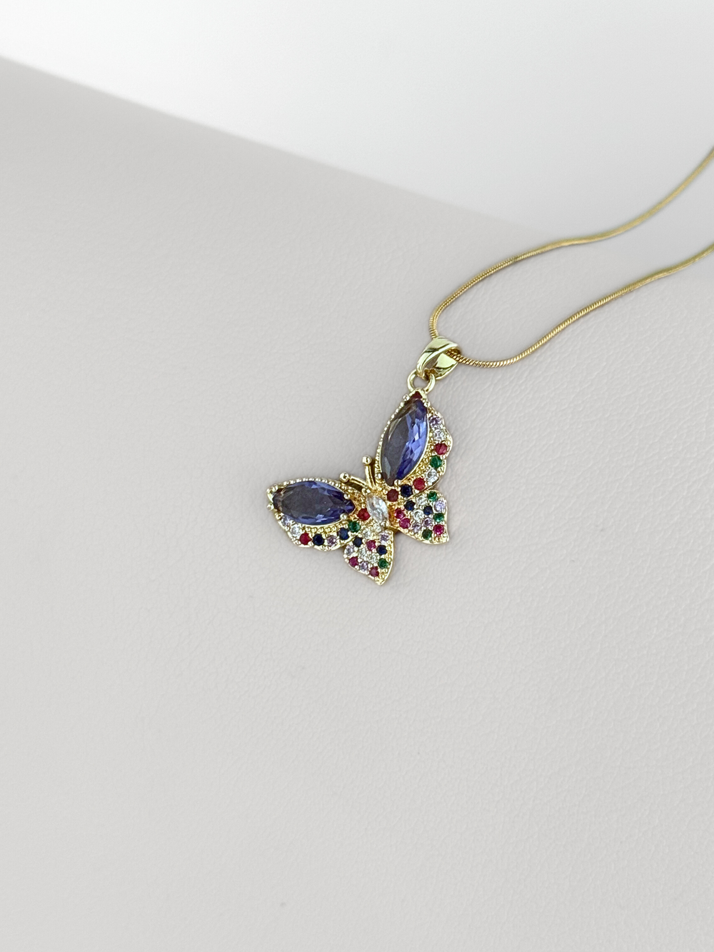 Collar Golden Butterfly Shine