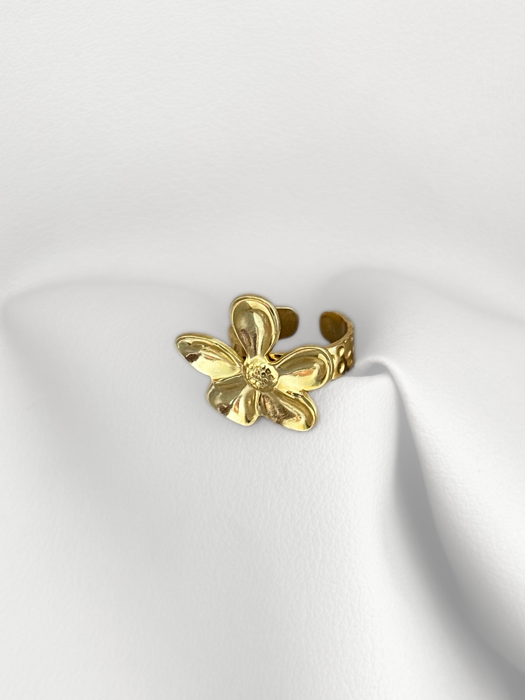 Anillo Dorado Bloom Luxe Regulable