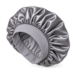 Gorro de Satén plateado para Dormir y Proteger el Cabello