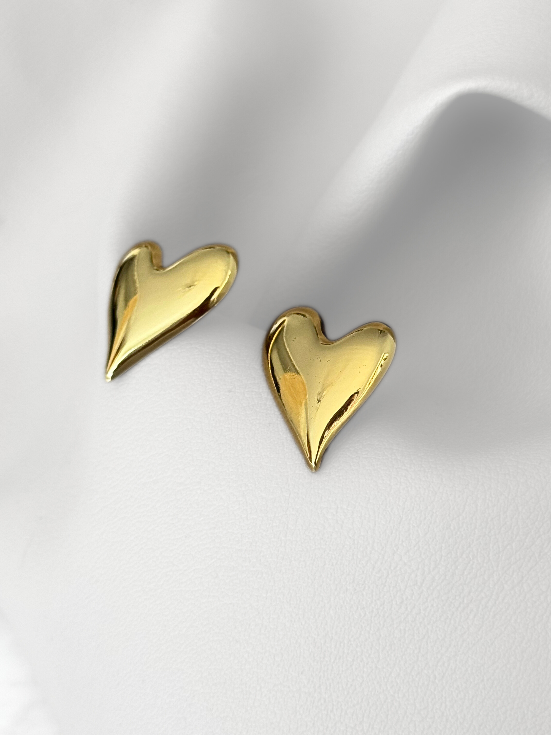 Aretes Heart Puff Gold
