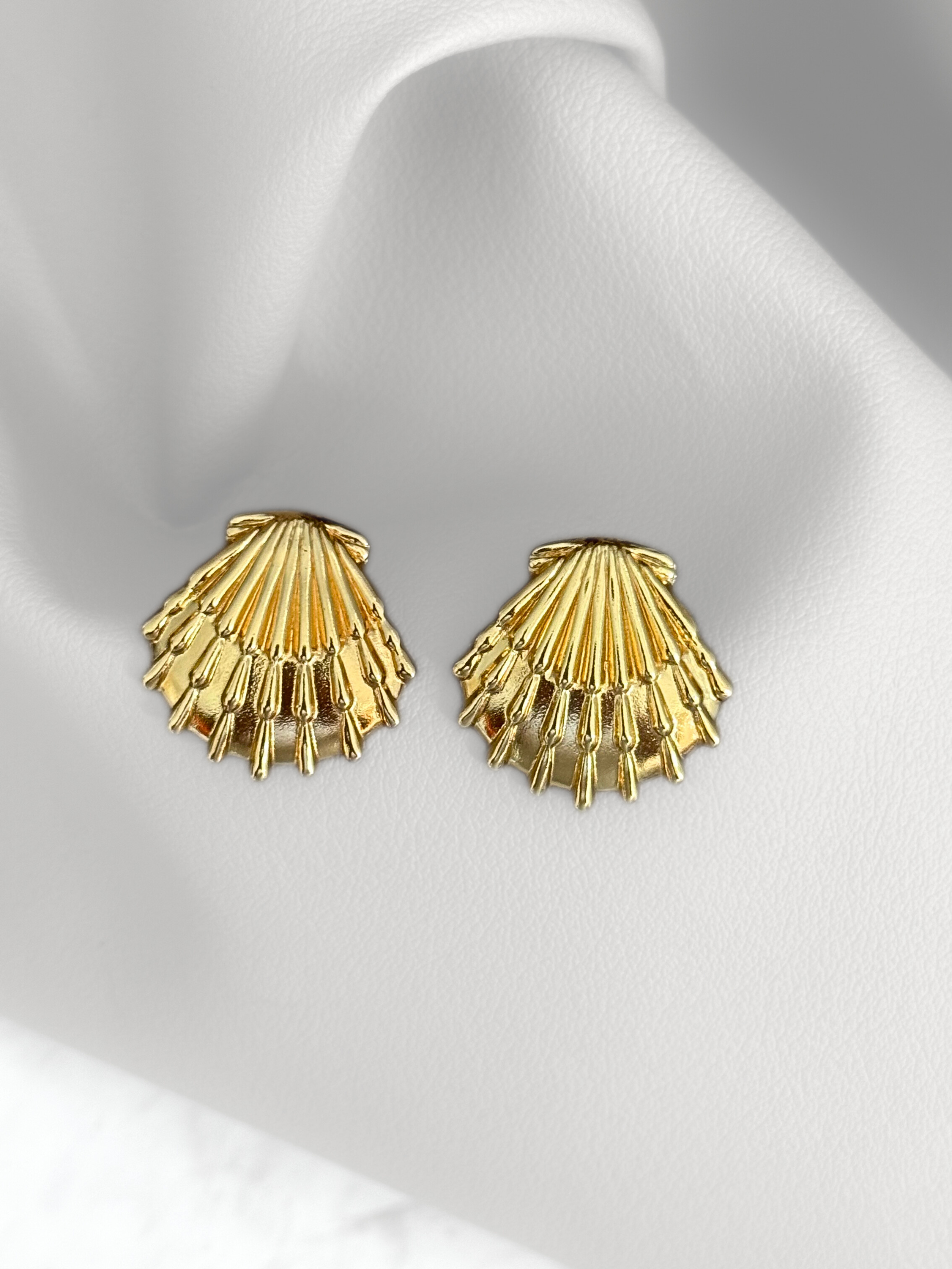 Aretes Nautic Shell Gold