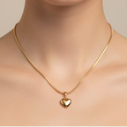 Collar Rose Mini Heart
