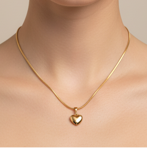 Collar Rose Mini Heart