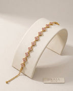 Pulsera Rosé Fleur | Braja Joyería