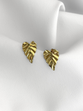 Aretes hoja Golden Leaf Sculpt