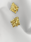 Aretes Nautic Shell Asymmetric Gold