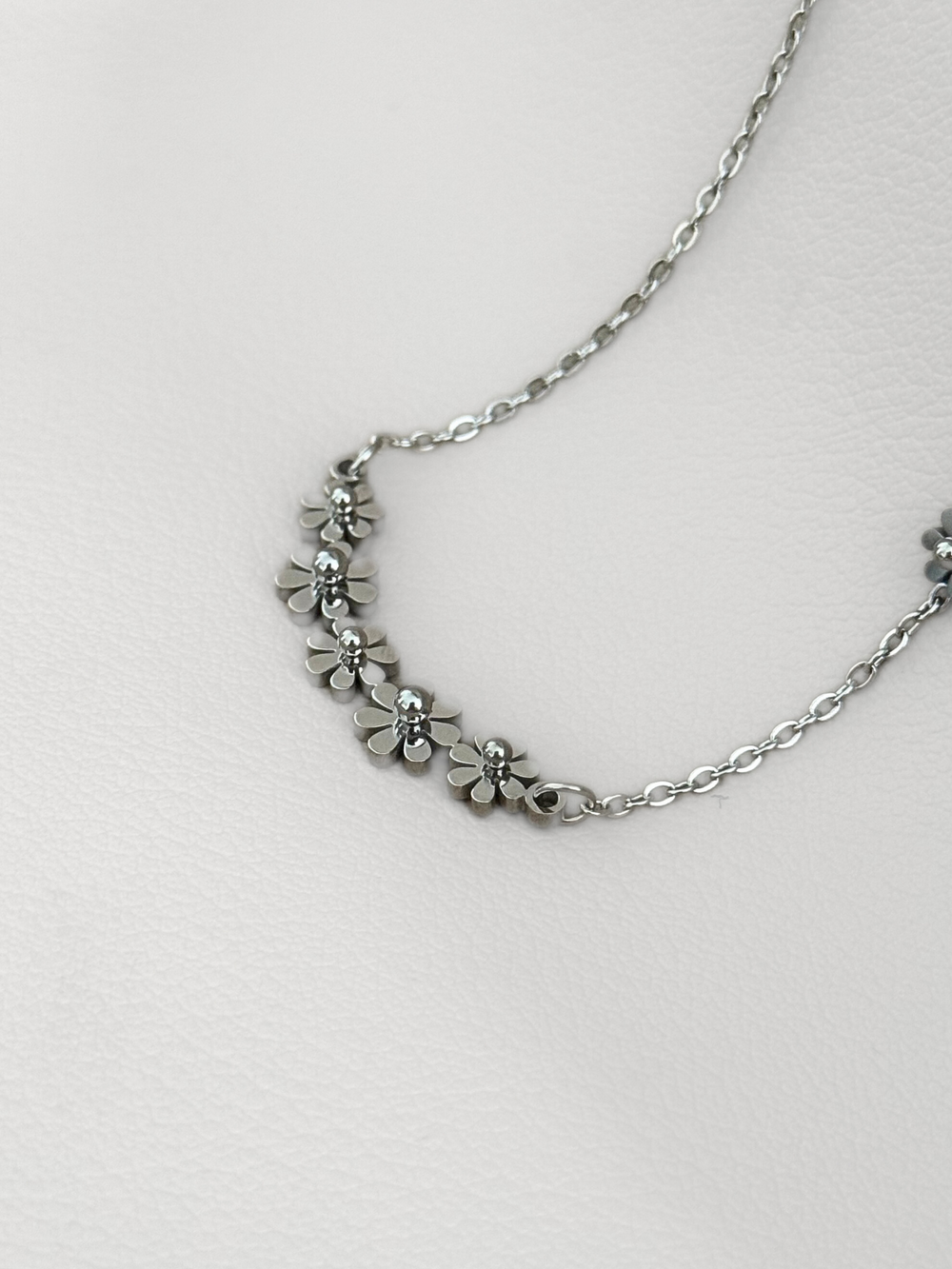 Collar Garden Flower de acero 316L