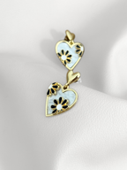 Aretes Heart Bloom Duo