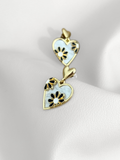 Aretes Heart Bloom Duo