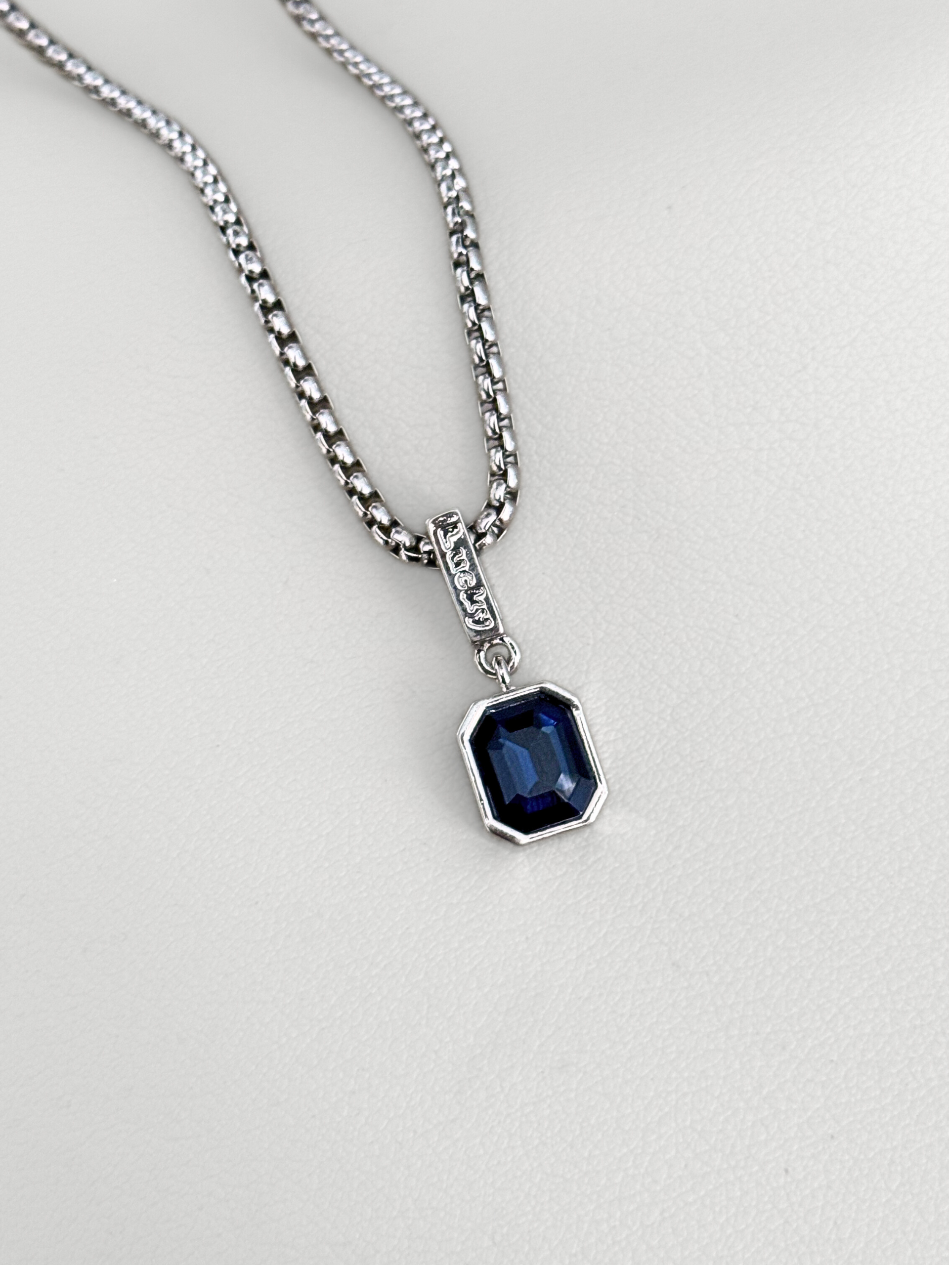 Collar “Blue Square Stone”