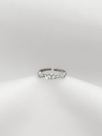 Silver Heartline Ring