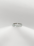 Silver Heartline Ring
