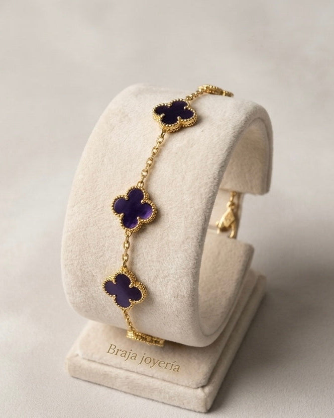 Pulsera Lucky Clover Violet