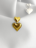 Aretes Golden Heart Drop