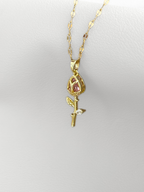 Collar Rose Tulipán