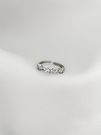 Silver Heartline Ring