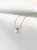 Collar Golden Pearl con dije enchapado oro 14k
