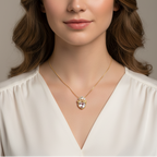 Collar Corazón Corona Rapunzel Rose