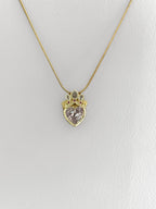 Collar Corazón Corona Rapunzel Rose
