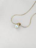 Collar Golden Pearl con dije enchapado oro 14k