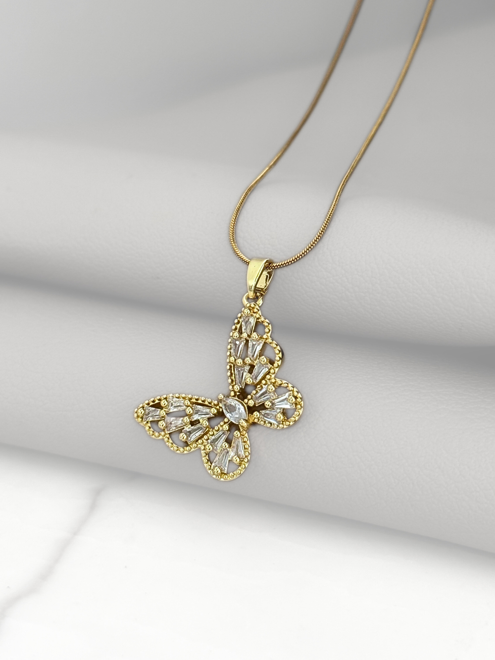 Collar Golden Gem Butterfly