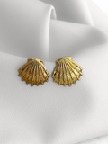 Aretes Nautic Shell Gold