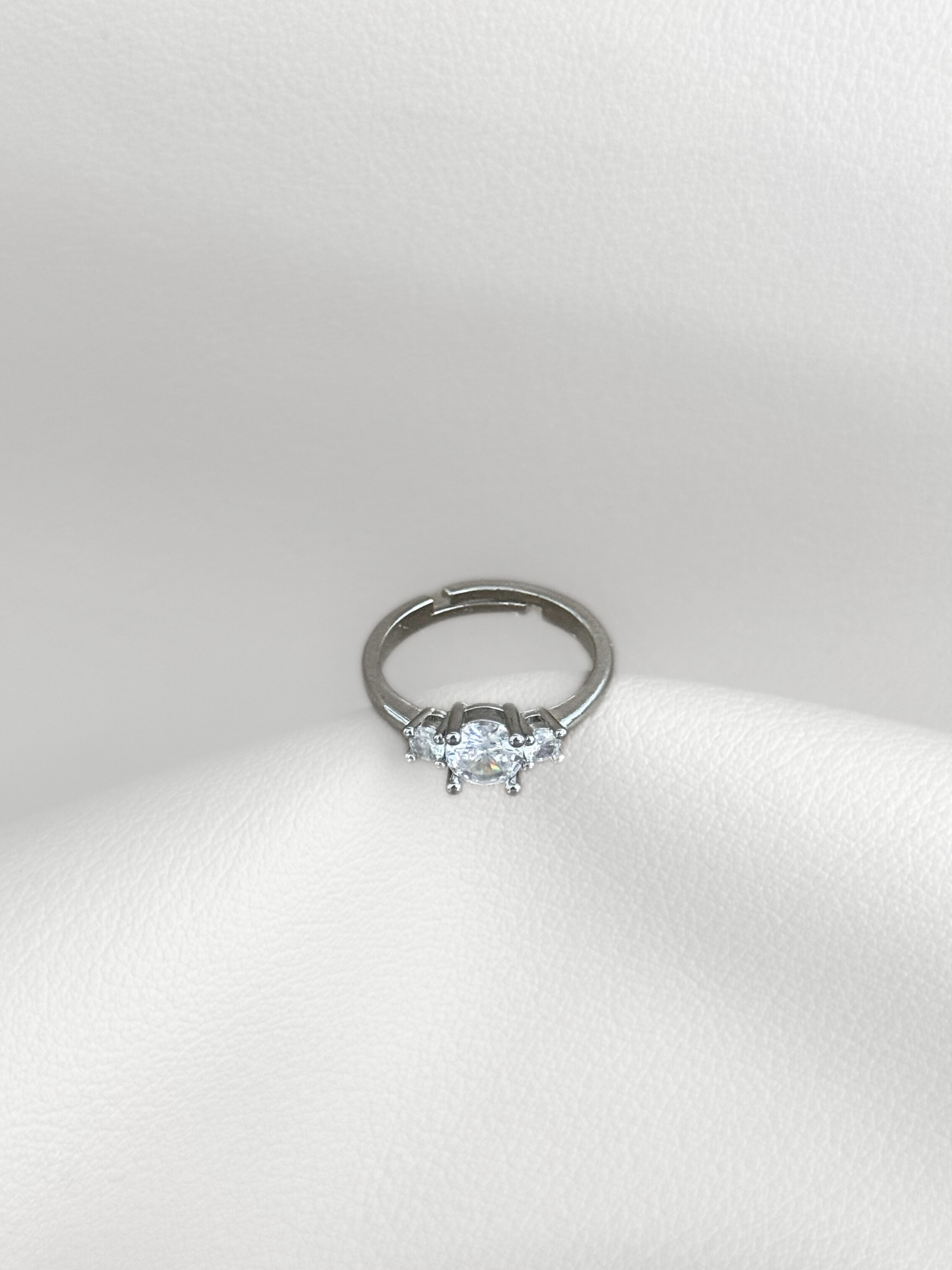 Anillo Silver Crystal Glow